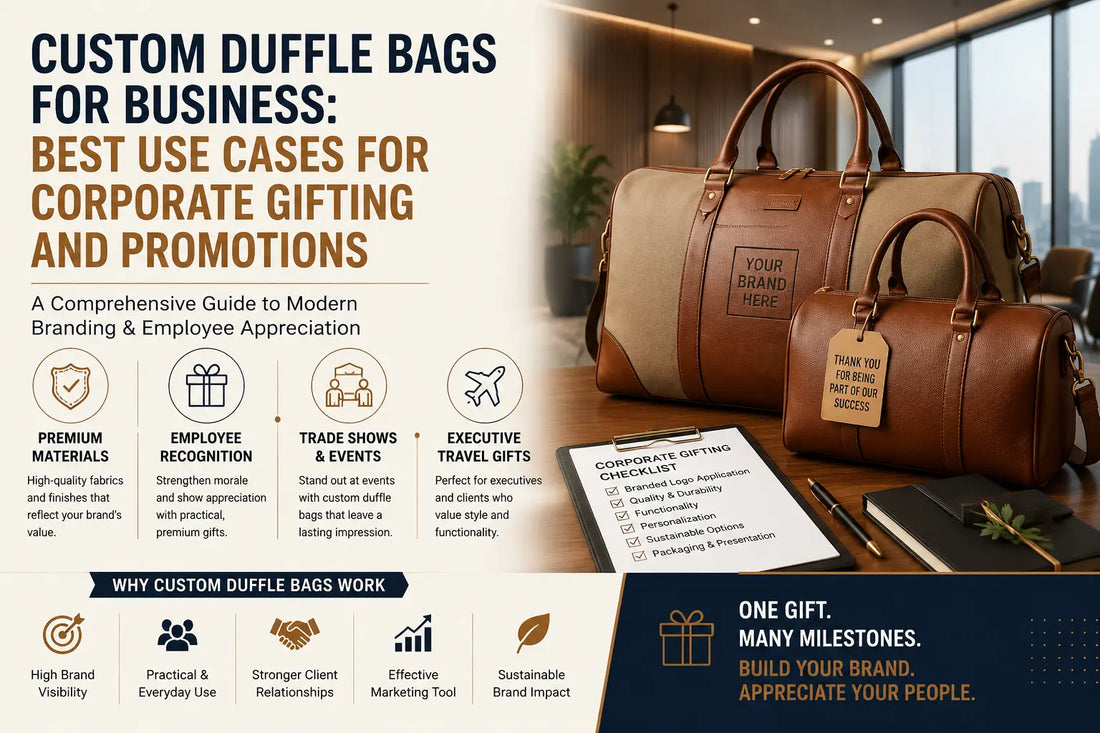 Custom Duffle Bags for Business: Best Use Cases for Corporate Gifting and Promotions