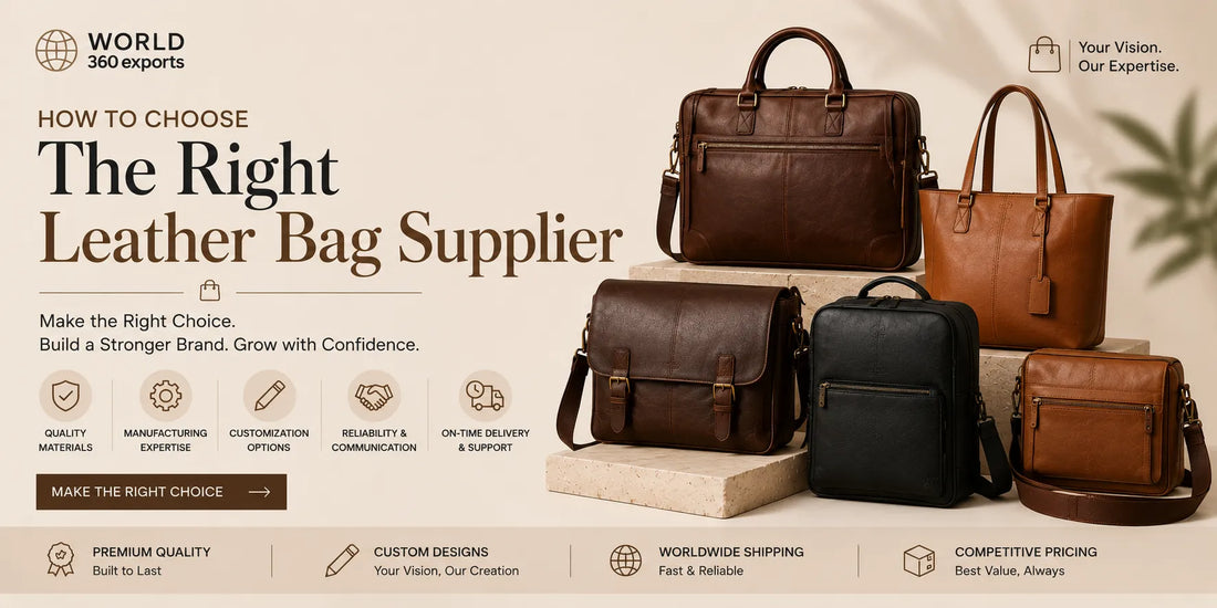 How to Choose the Right Leather Bag Supplier 