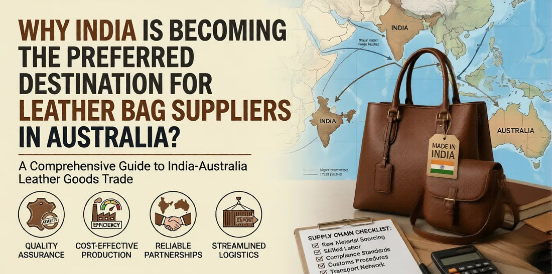 Why India Is Becoming the Preferred Destination for Leather Bag Suppliers in Australia